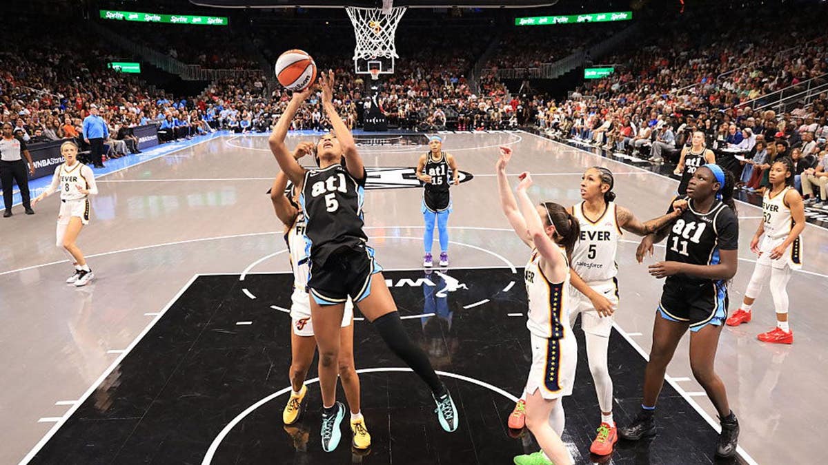 Angel Reese #5 of the Atlanta Dream