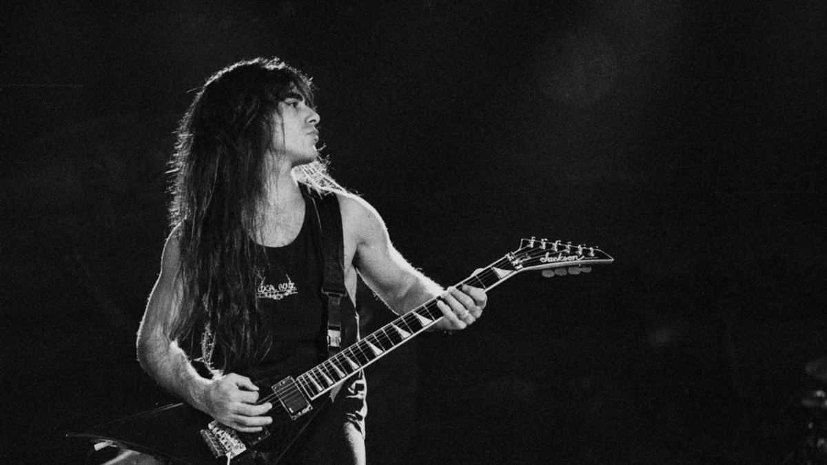 Danny Spitz of Anthrax performs at The Spectrum.