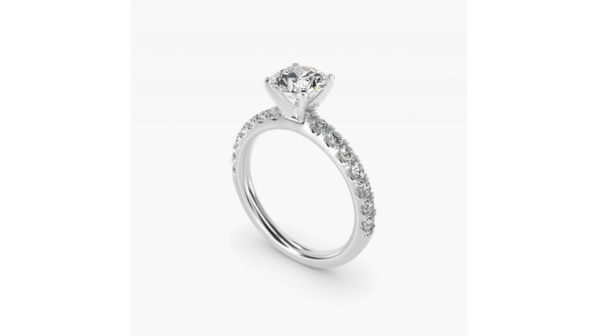 Get more than one diamond in this gorgeous ring.