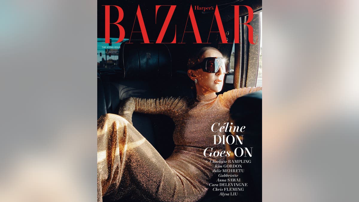 Celine Dion cover for Harper's Bazaar