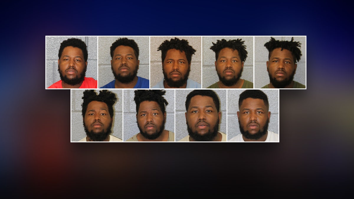 Nine mugshots of Di-Quan Hunt