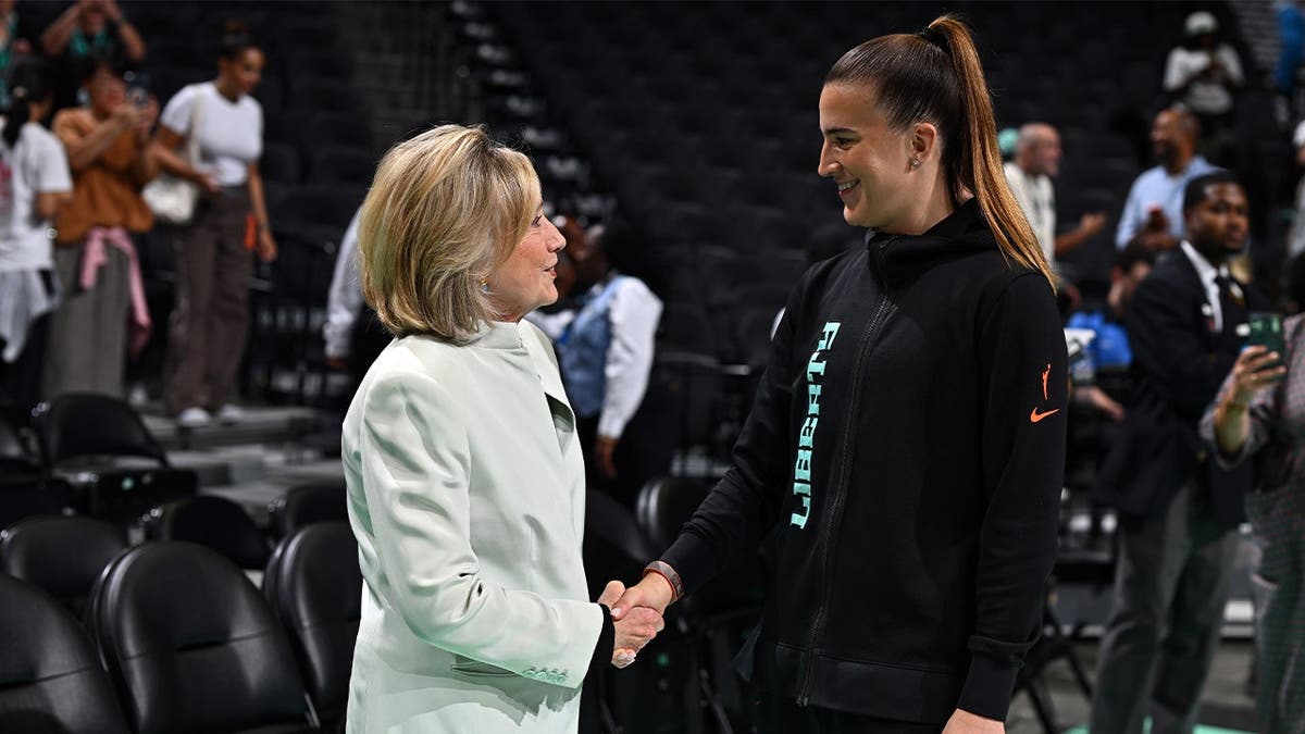 Hillary Clinton and Sabrina Ionescu