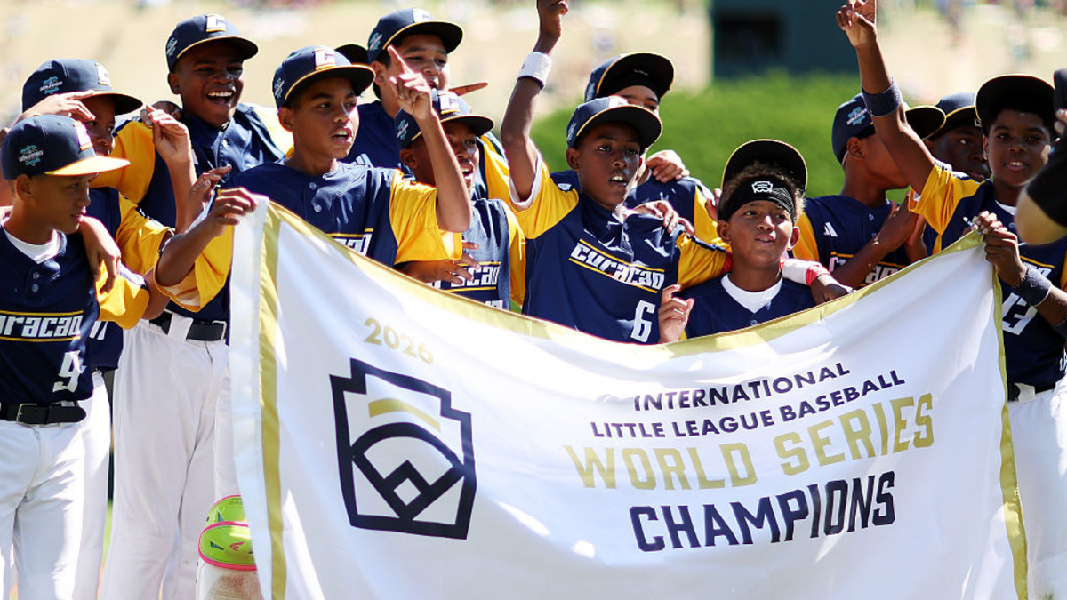 Curaçao Region team celebrates after a 4-0 win over Japan Region.