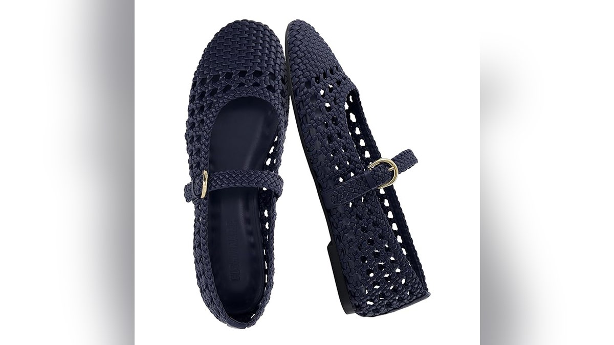 The flats have slight padding for added comfort.