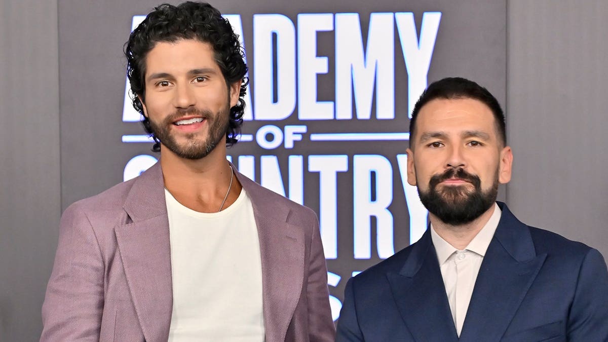 Dan + Shay at the ACM Awards in Las Vegas, Nevada in May 2026.