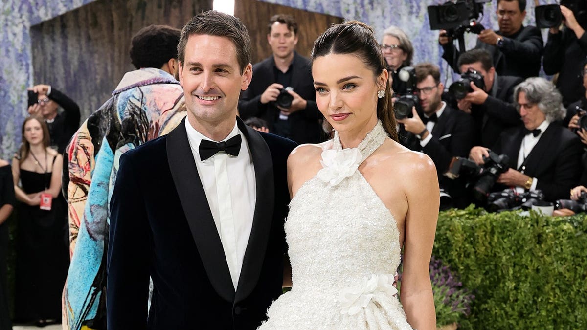 Evan Spiegel and Miranda Kerr at the Met Gala.
