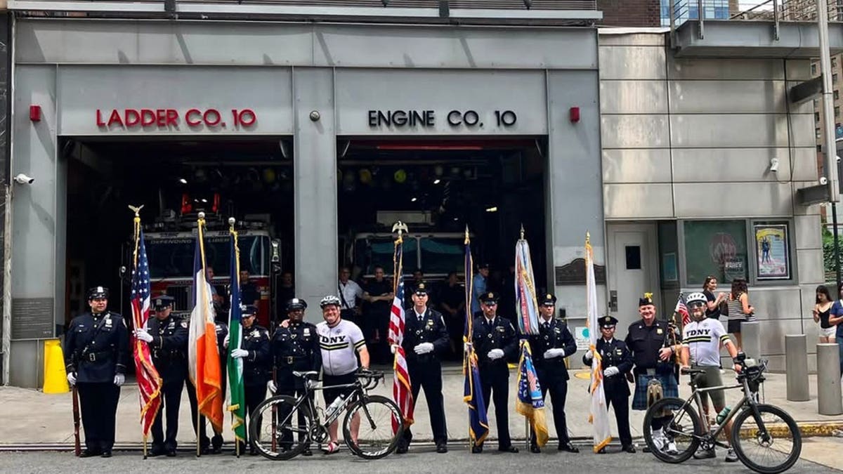 Serger and Hardy receive a grand welcome at FDNY Ten House in Lower Manhattan on Aug. 2, 2026.