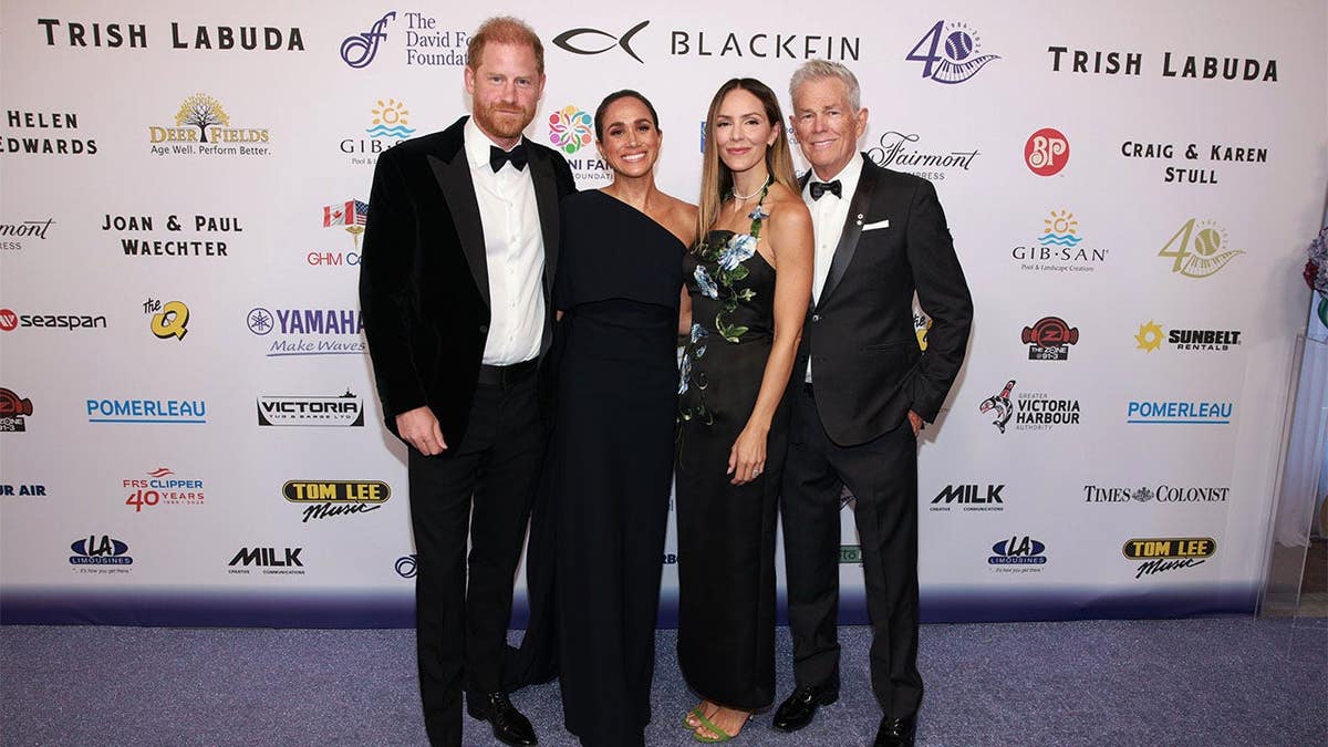 Prince Harry, Meghan Markle, Katherine McPhee and David Foster