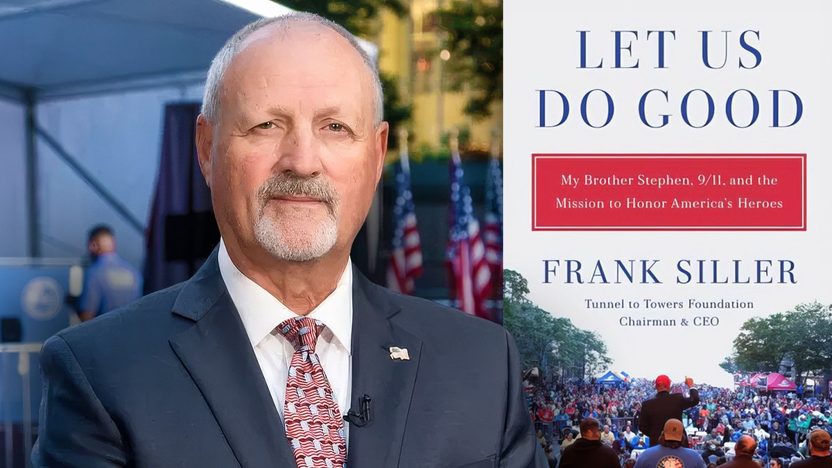 Tunnel to Towers founder Frank Siller split with book cover.