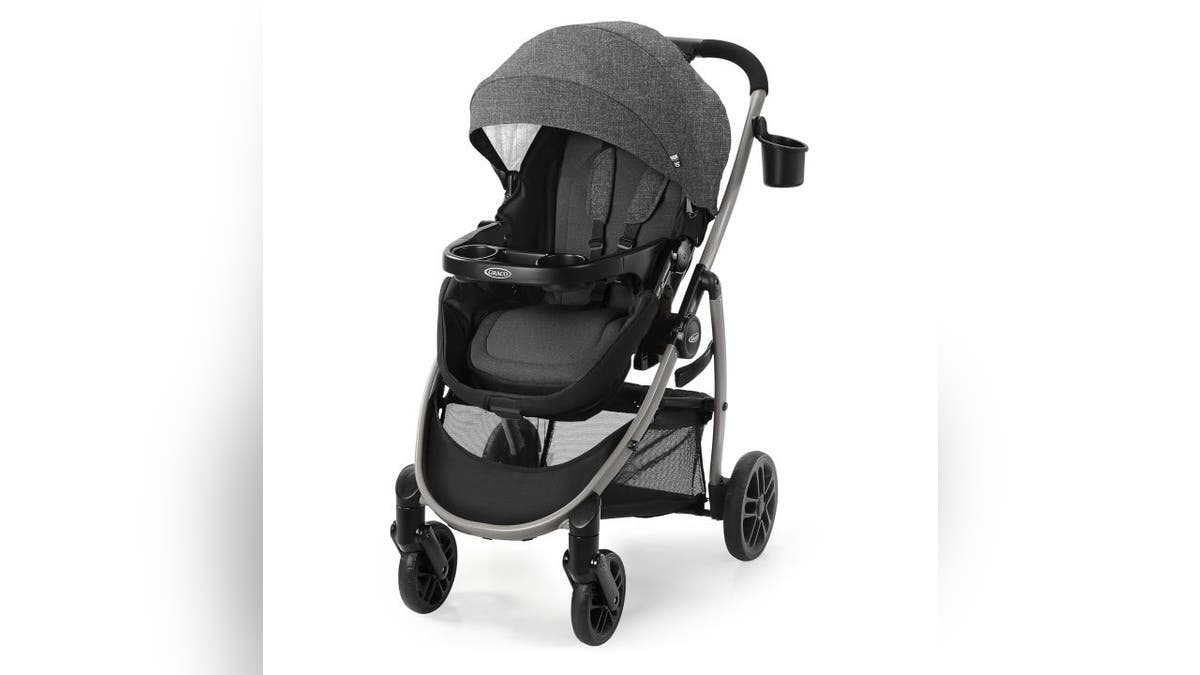 This budget-friendly stroller has plenty of storage.