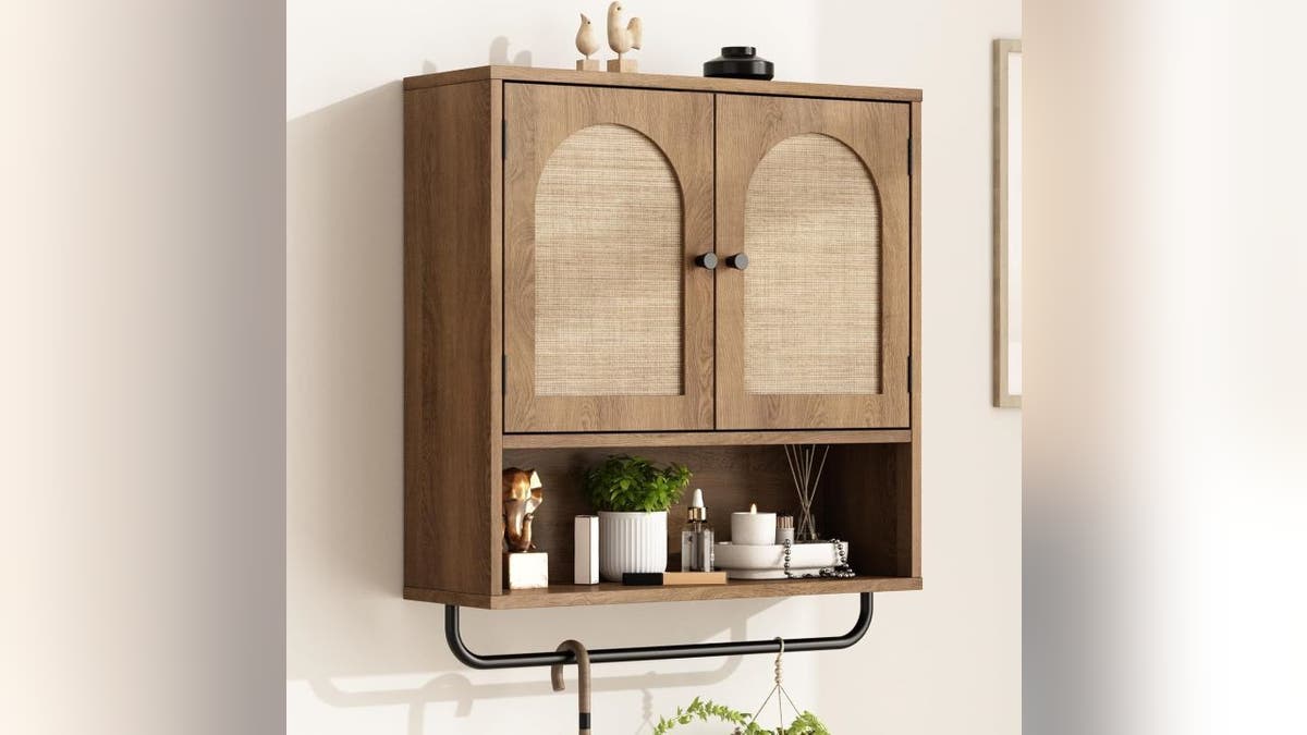 Add extra bathroom storage without sacrificing floor space.