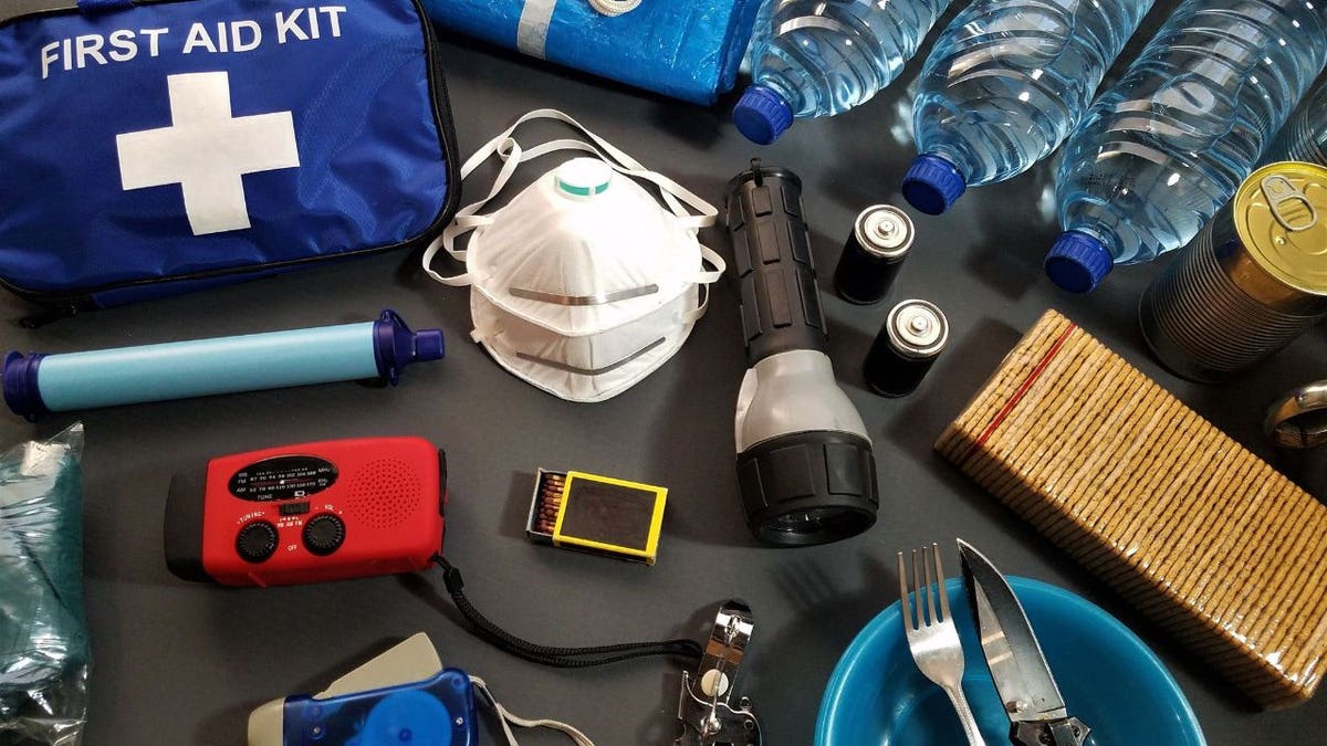 Emergency preparedness items.