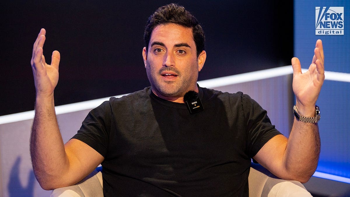 Comedian Jared Freid speaks during an interview in New York.