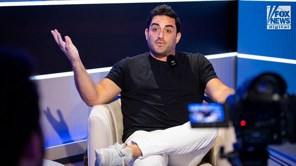 Jared Freid speaks during an interview in New York.