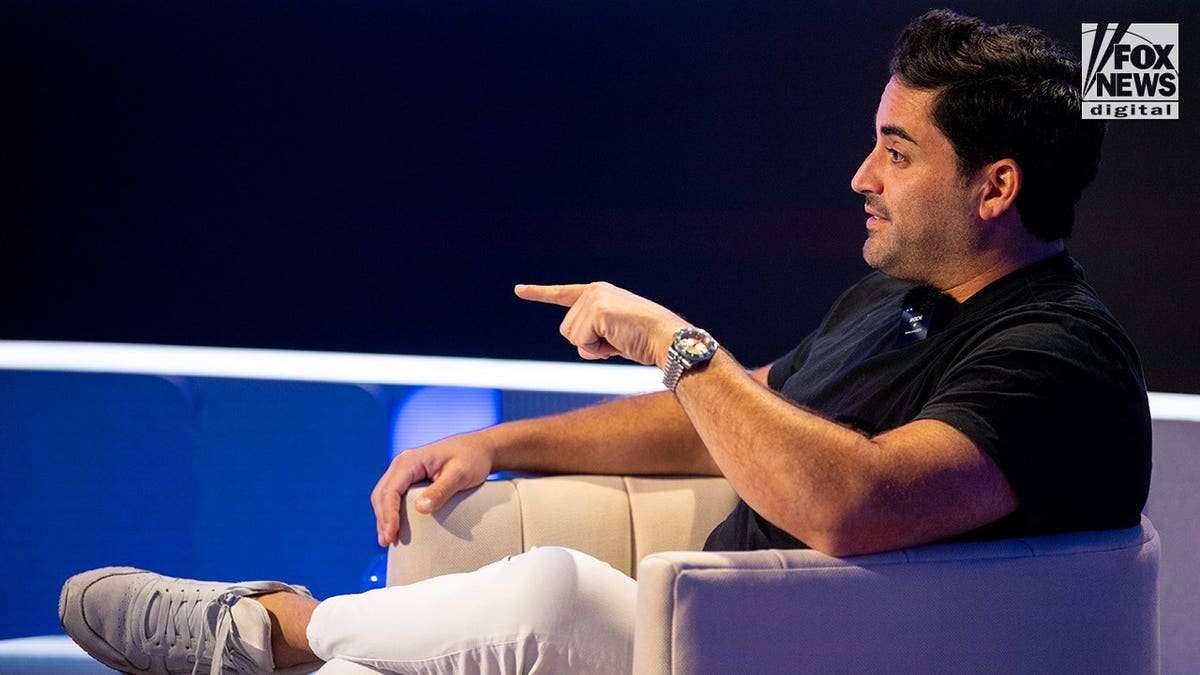 Jared Freid speaks during an interview in New York.
