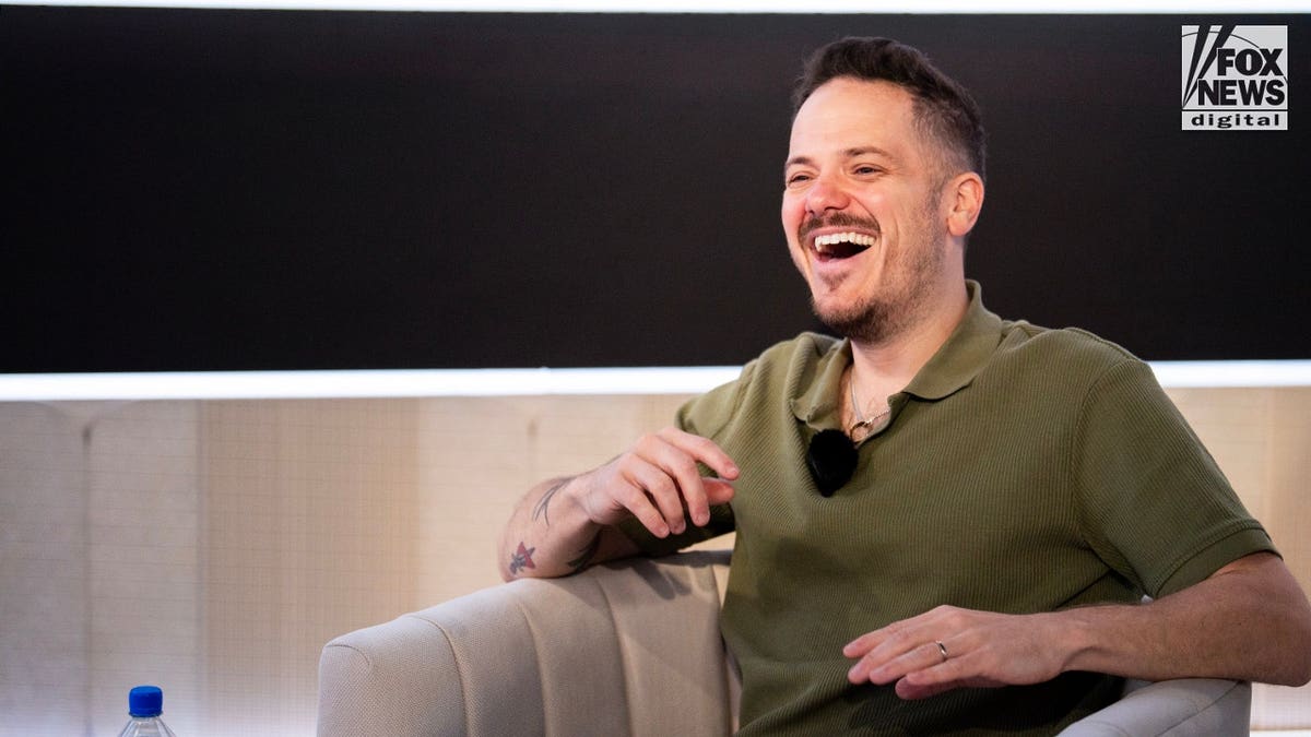 Comedian Jeff Arcuri speaks during an interview in New York.