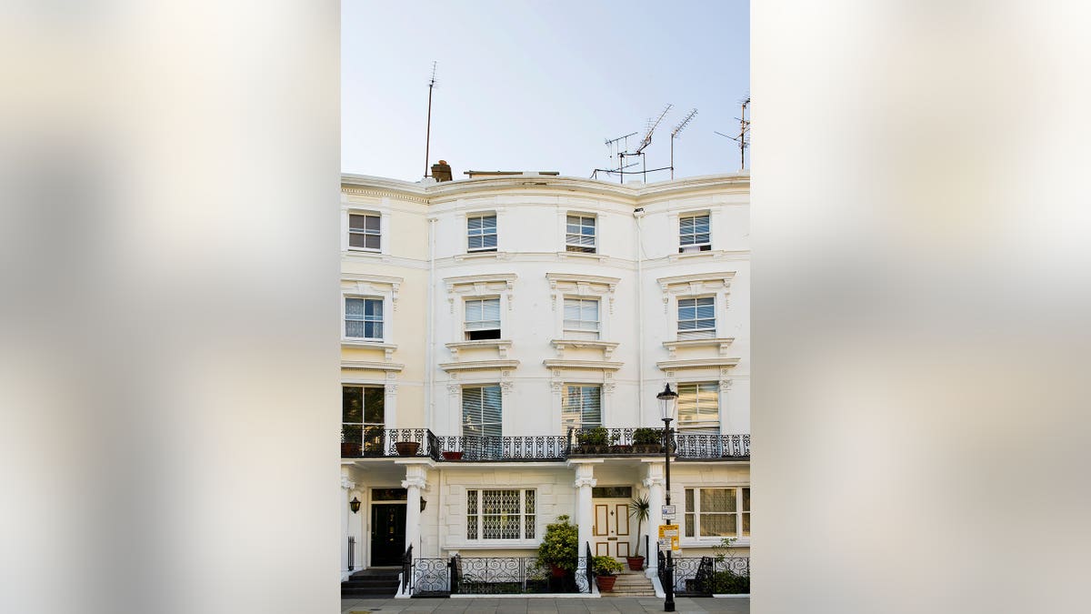 Jimi Hendrix's former Samarkand Hotel exterior in London.