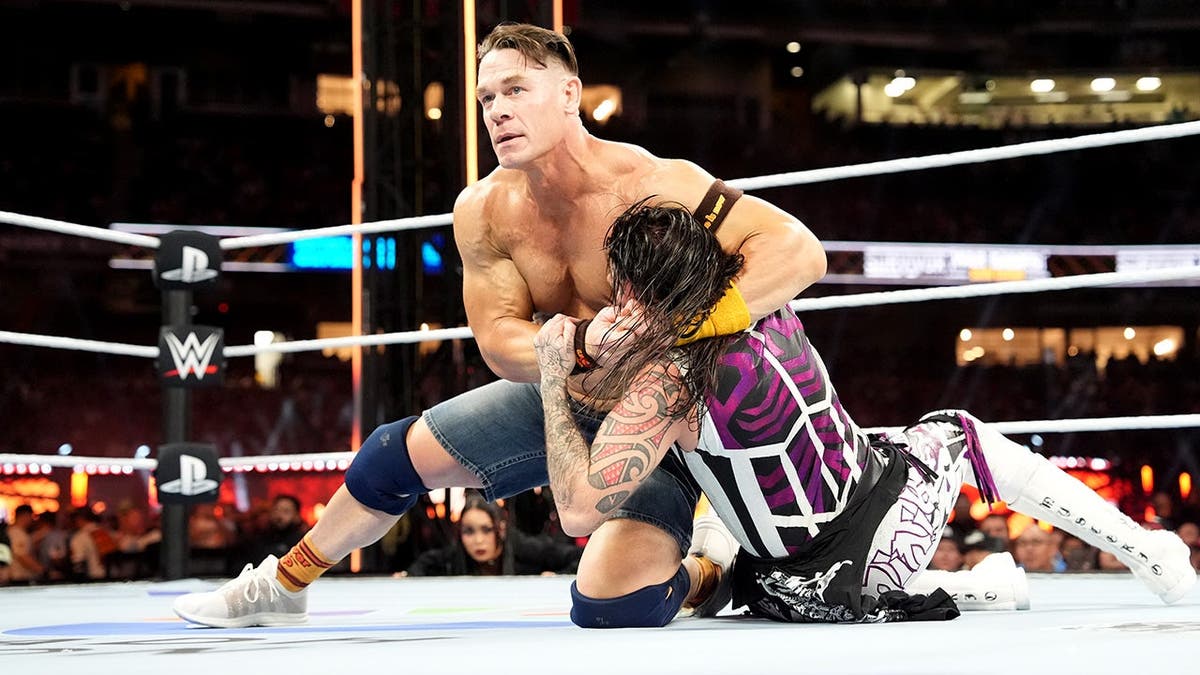 John Cena wrestles Dominik Mysterio during Survivor Series at Petco Park.