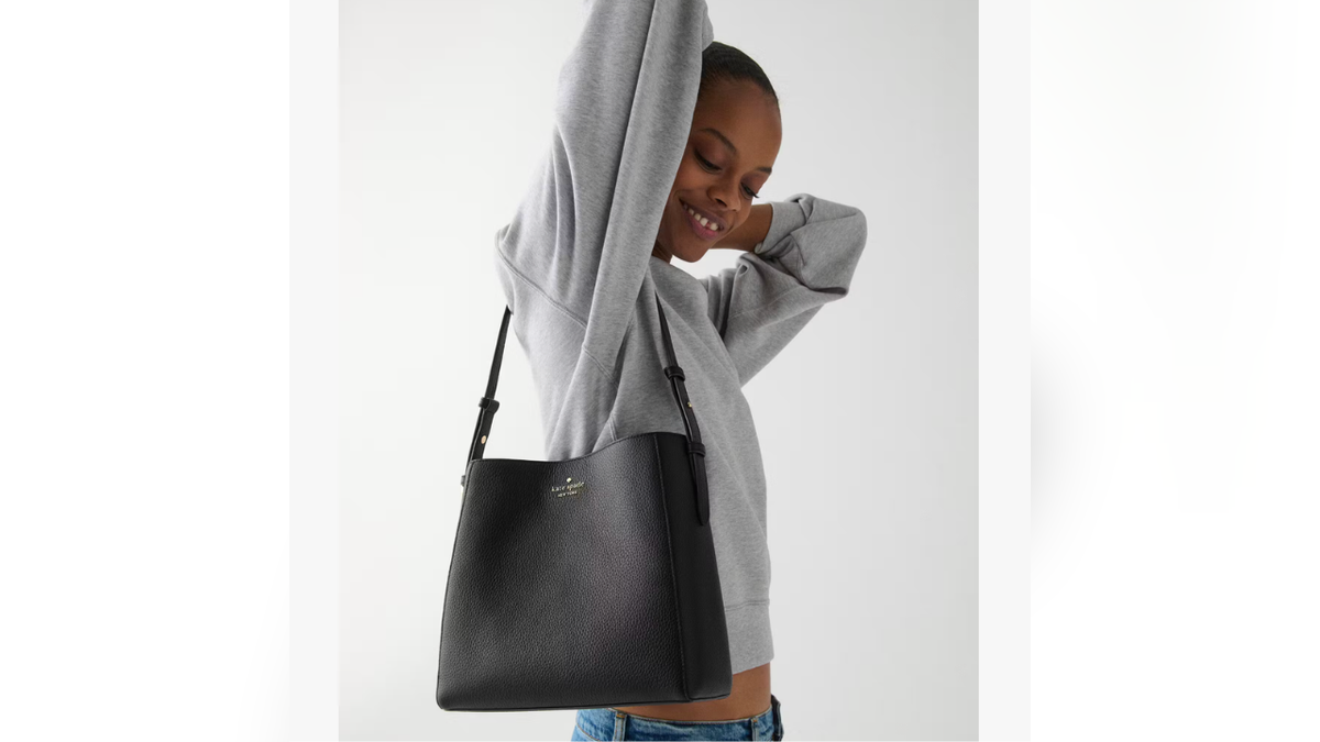 The Juliette Medium Bucket Bag adds a fresh pop of color to your wardrobe.