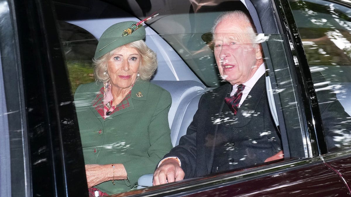 King Charles III and Queen Camilla attend a church service at Crathie Kirk Church.
