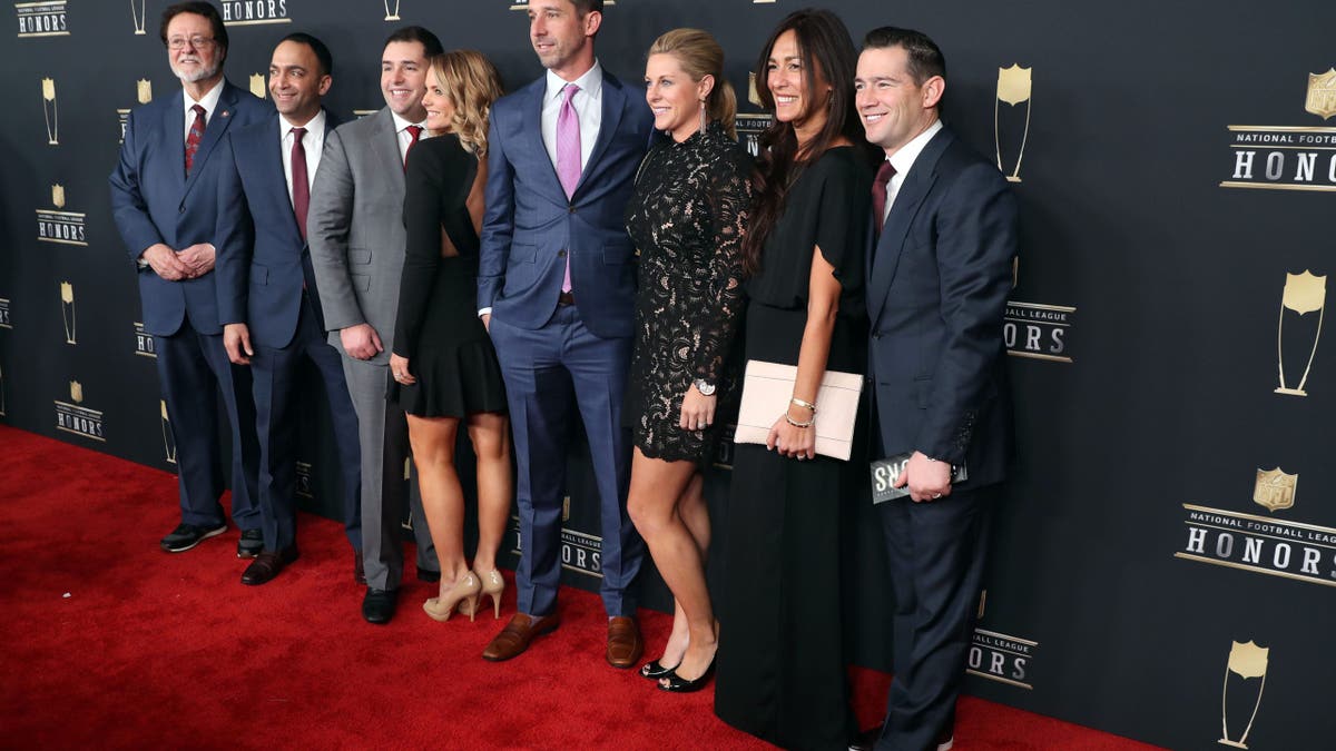 Kyle Shanahan and Jed York arrive on the red carpet at NFL Honors.