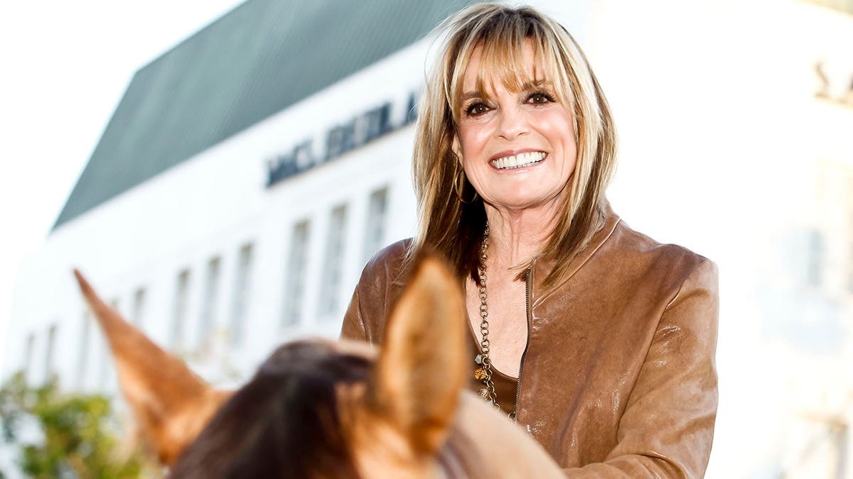 Linda Gray arrives at a VIP preview party event in Beverly Hills.