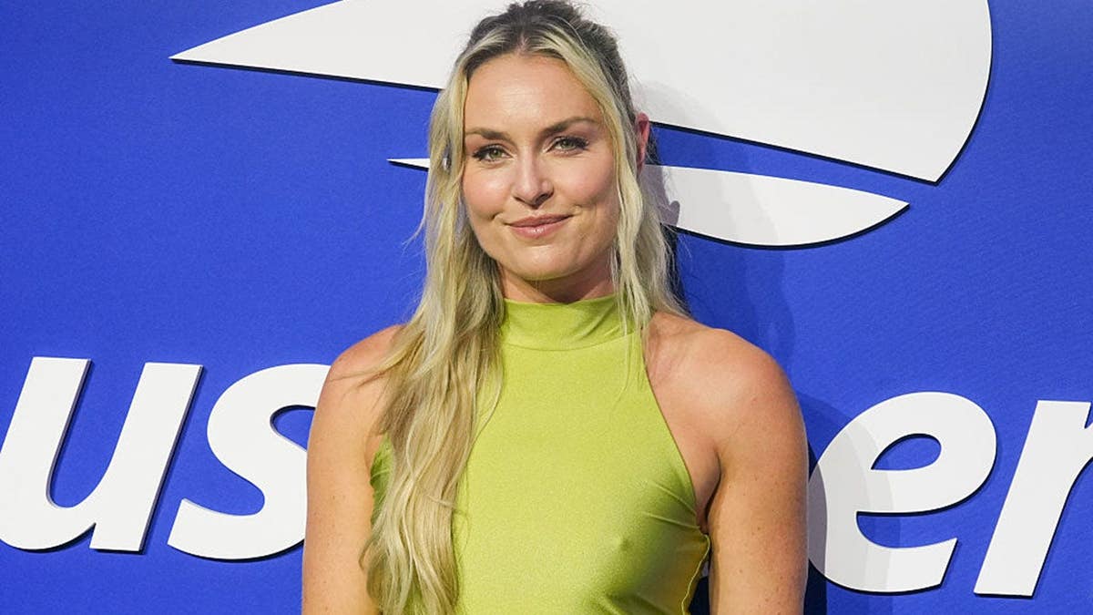Lindsey Vonn stands at the USTA Foundation Gala in New York.