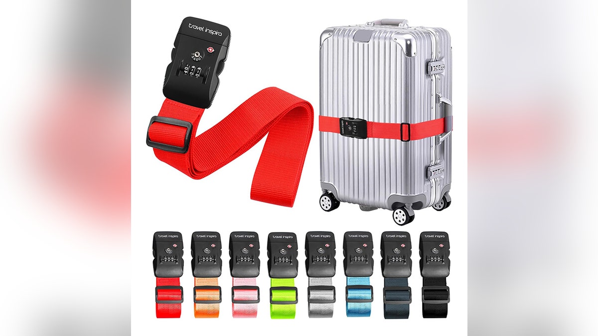 Stop suitcase blowouts with a luggage strap.