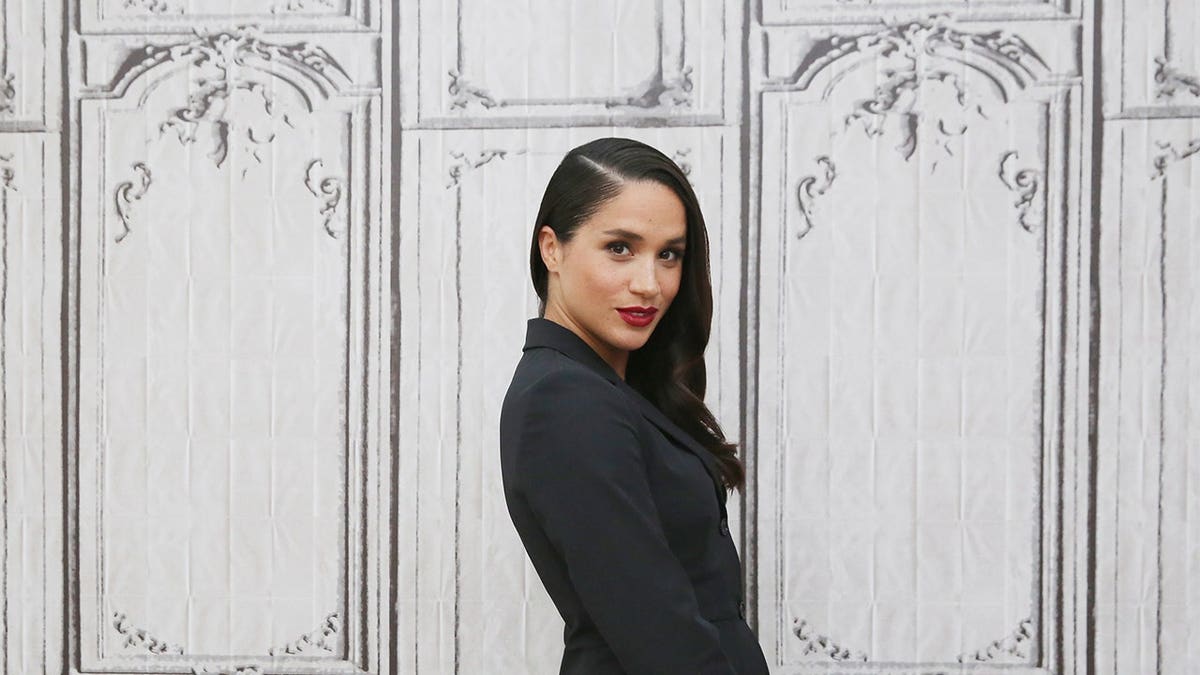 Meghan Markle visits AOL Studios in New York City.