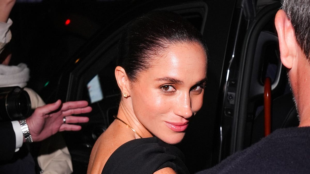 Meghan Markle attends Paris Fashion Week Womenswear Spring-Summer 2026 show.