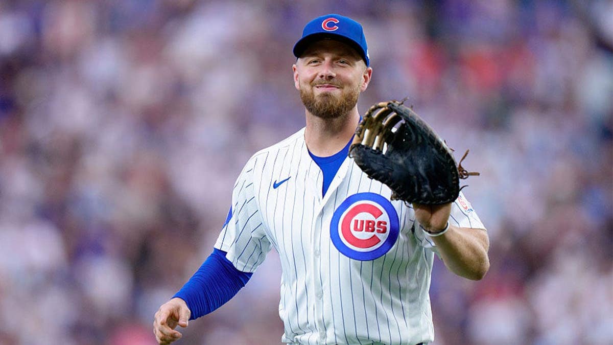 Michael Busch #29 of the Chicago Cubs