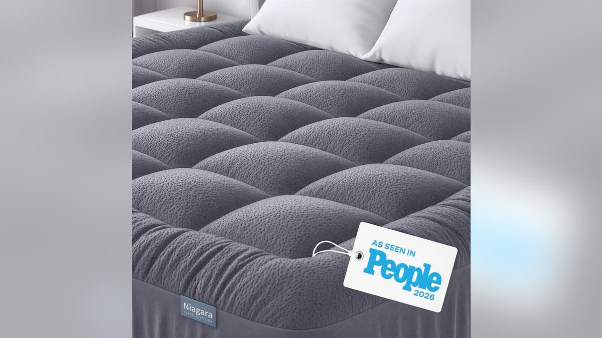 Add a softer layer to your mattress with this plush topper.