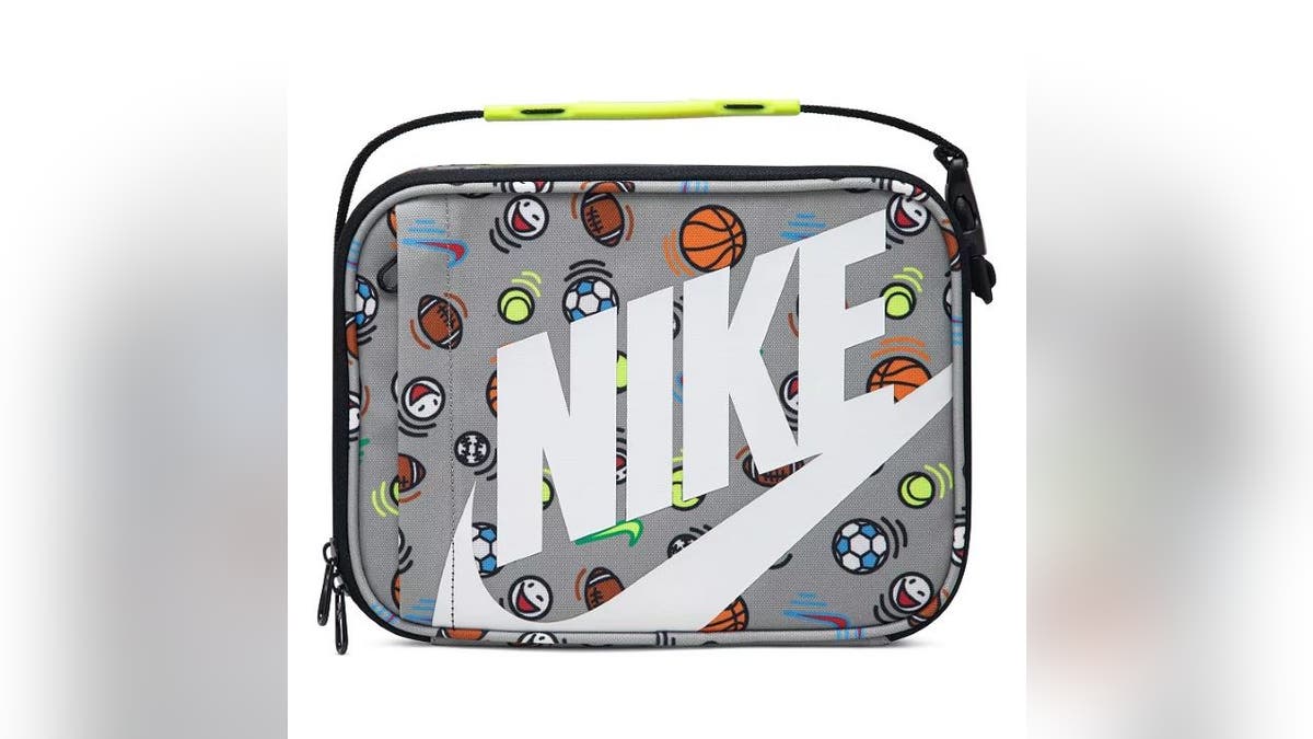 Choose from a variety of patterns, from bows to sports, and customize your child's lunchbox.