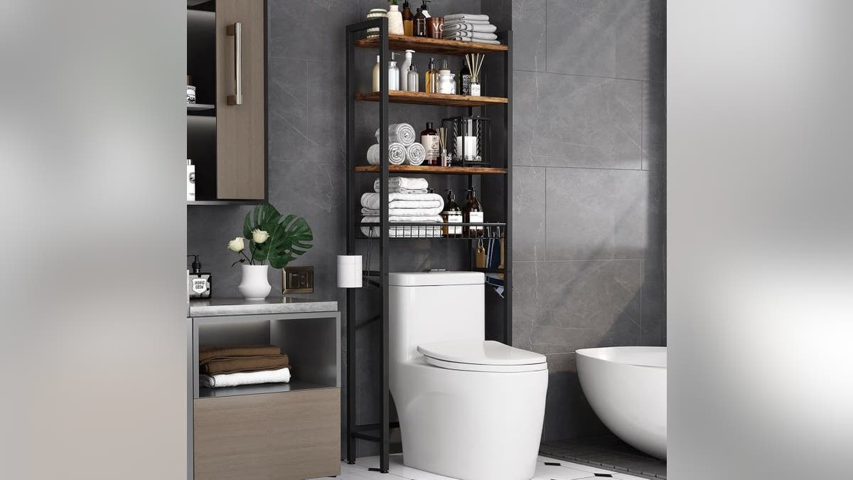 This easy storage solution goes up quickly.