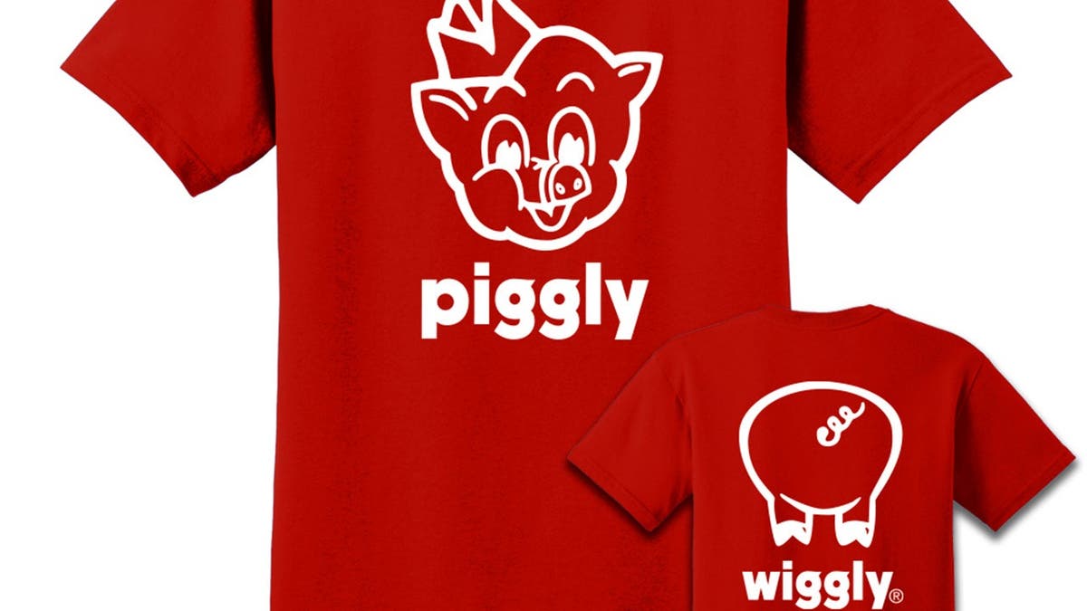 A red Piggly Wiggly T-shirt.