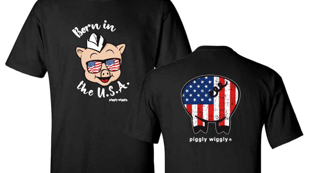 A Piggly Wiggly USA shirt.
