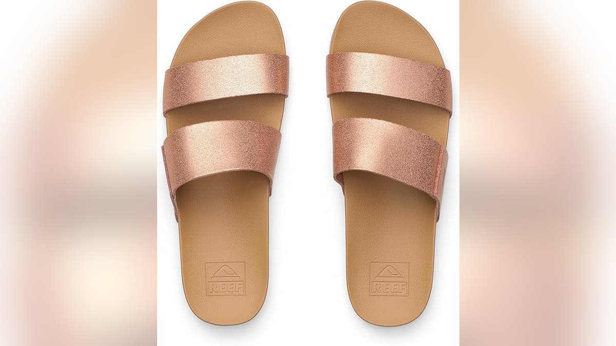 These two-strap sandals pair with jeans, skirts and more.