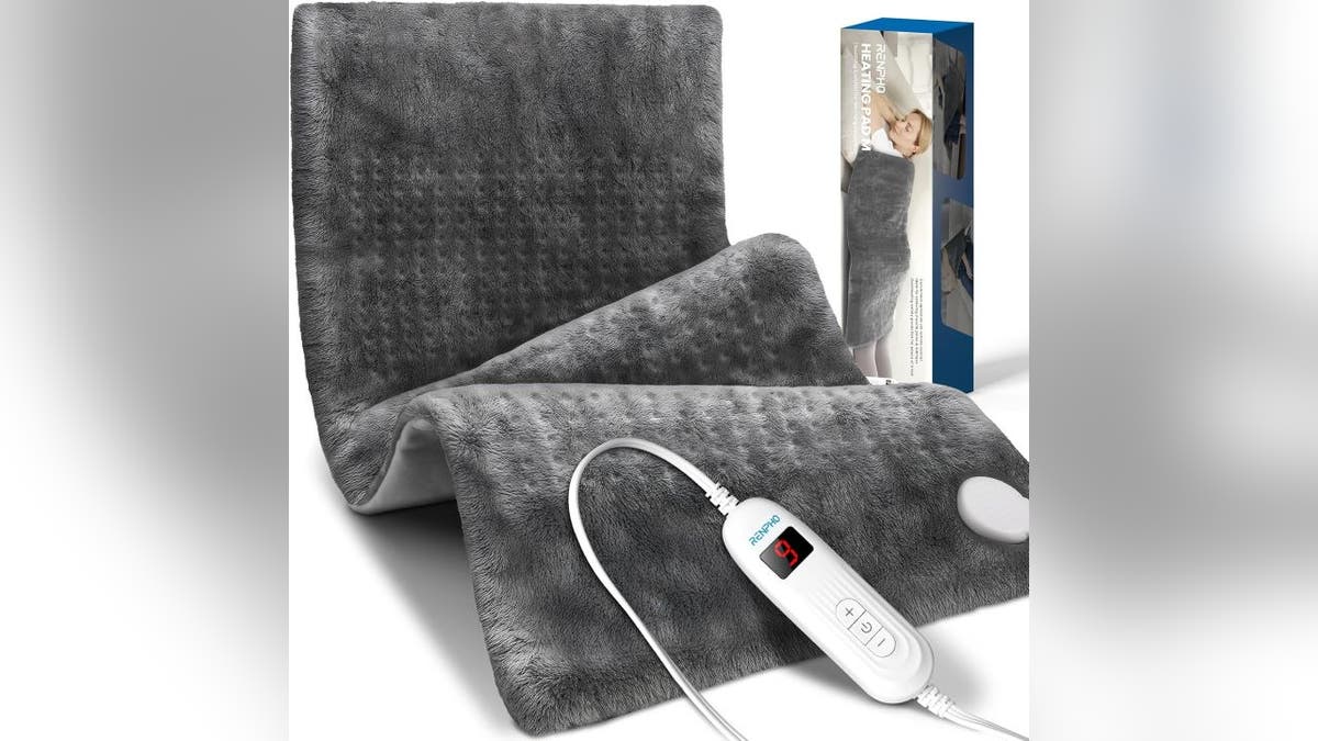 Soothe aches and pains with this extra-large heating pad.