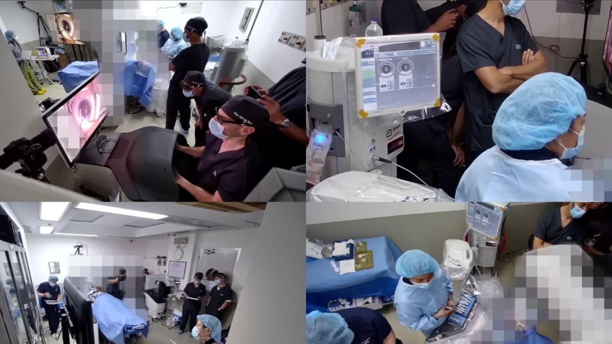 Doctors in an operating room