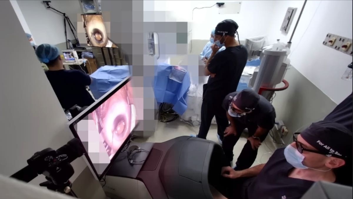 Doctors in an operating room