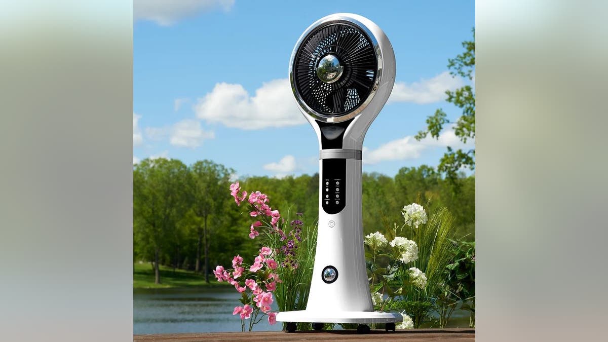 Cool off small rooms with this rolling fan. 