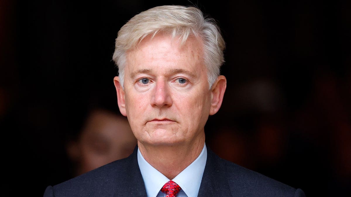 Sir Clive Alderton stands at Westminster Abbey during the Commonwealth Day Service in London.