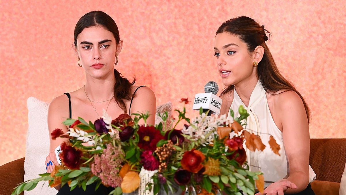 Swell Ariel Or and Odeya Rush speak onstage