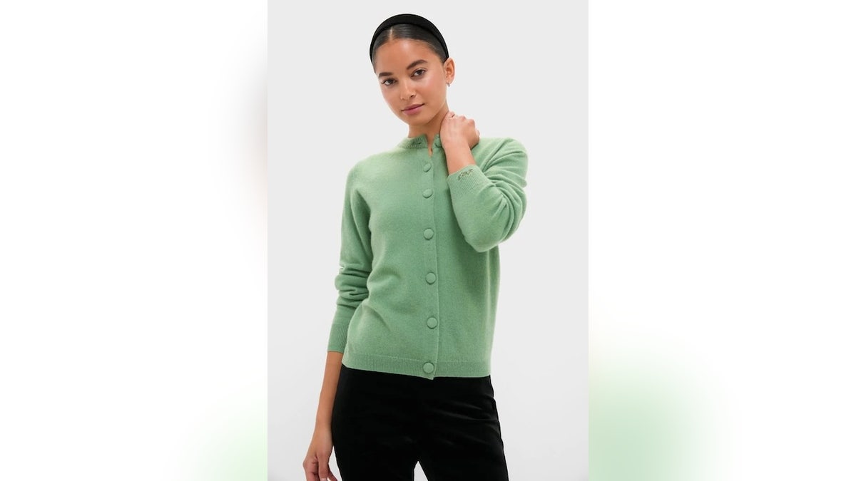 This lightweight sweater works from summer through fall.