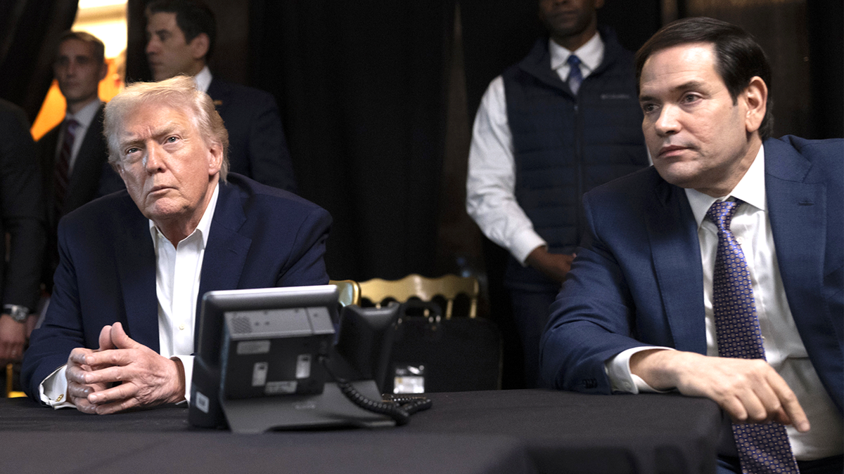 Donald Trump and Marco Rubio monitor Venezuela military operation.