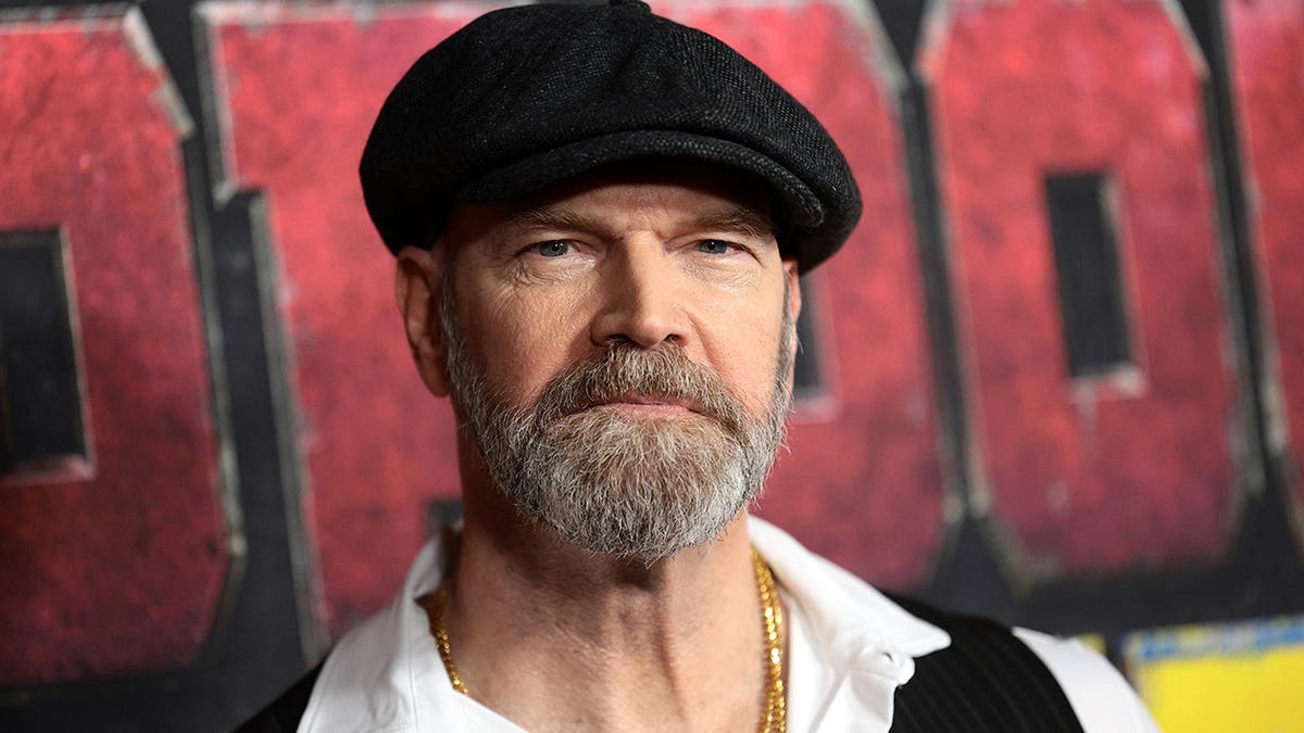 Tyler Mane stands on the red carpet at the Deadpool & Wolverine New York premiere.