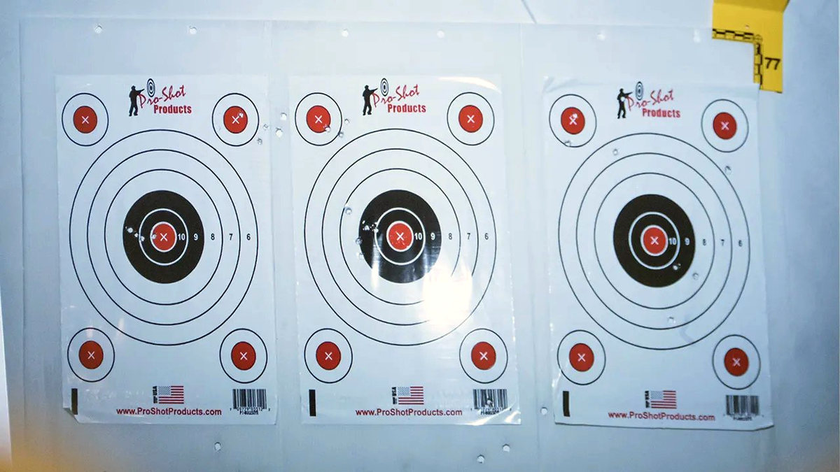 An image of shooting targets