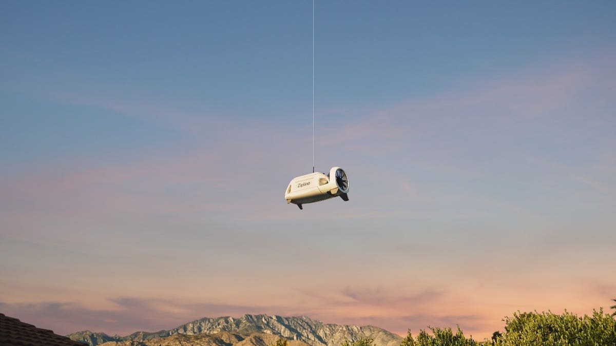 A drone flying