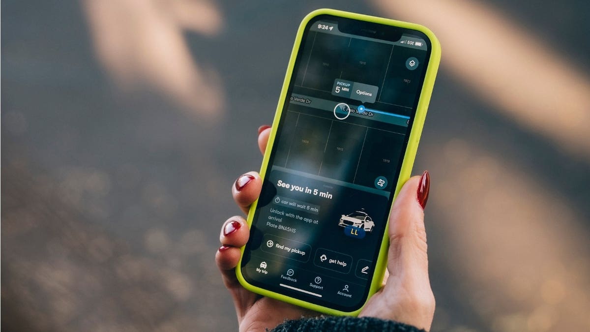 A Waymo app