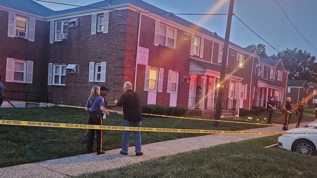 image shows crime scene